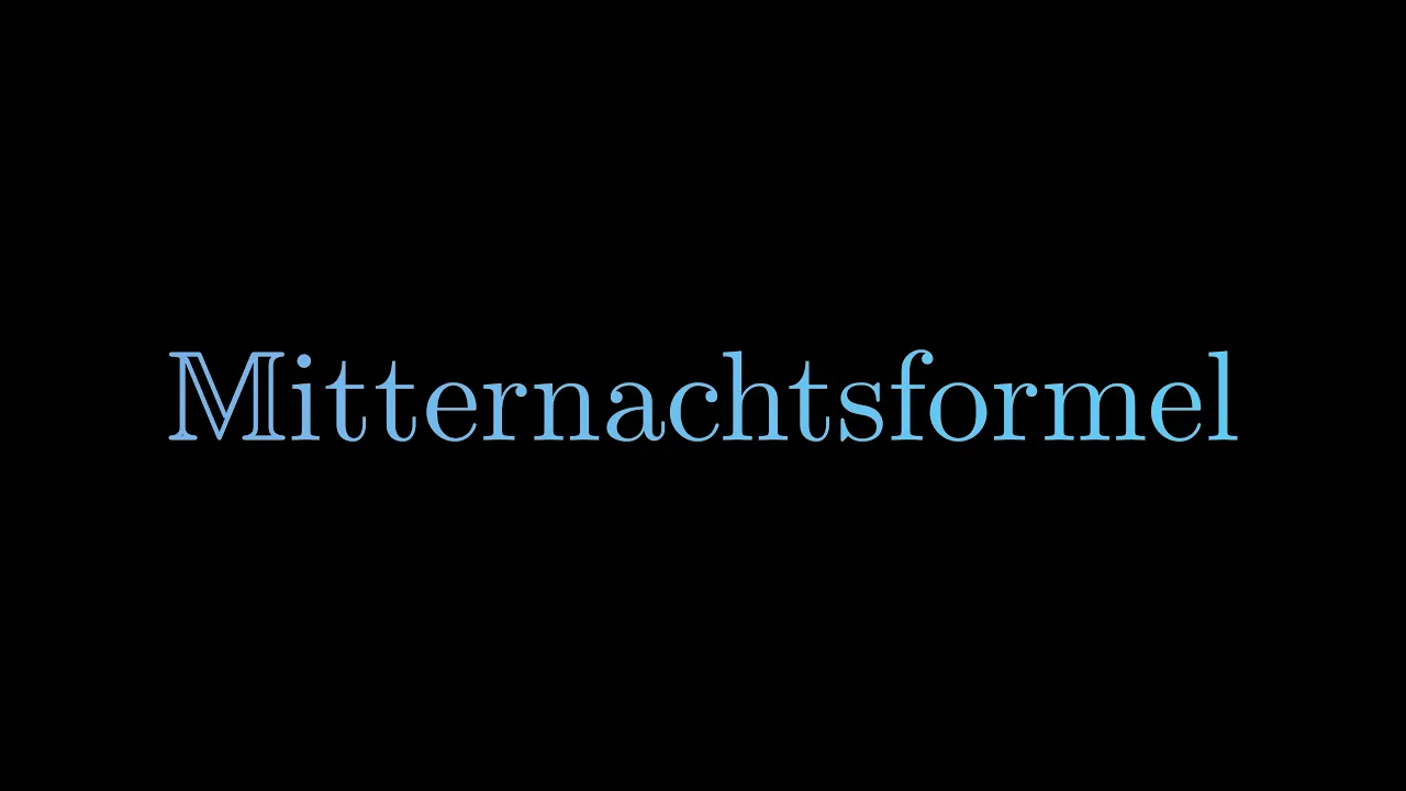 Video Mitternachtsformel ansehen